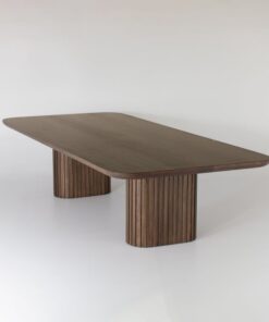 Rita OAK Flutted Dining Table